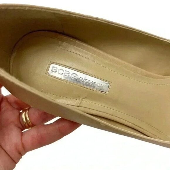 BCGBeneration Pumps Pointy Toe High Heel Platform Stilettos Nude Court Shoes 7 - Picture 9 of 16